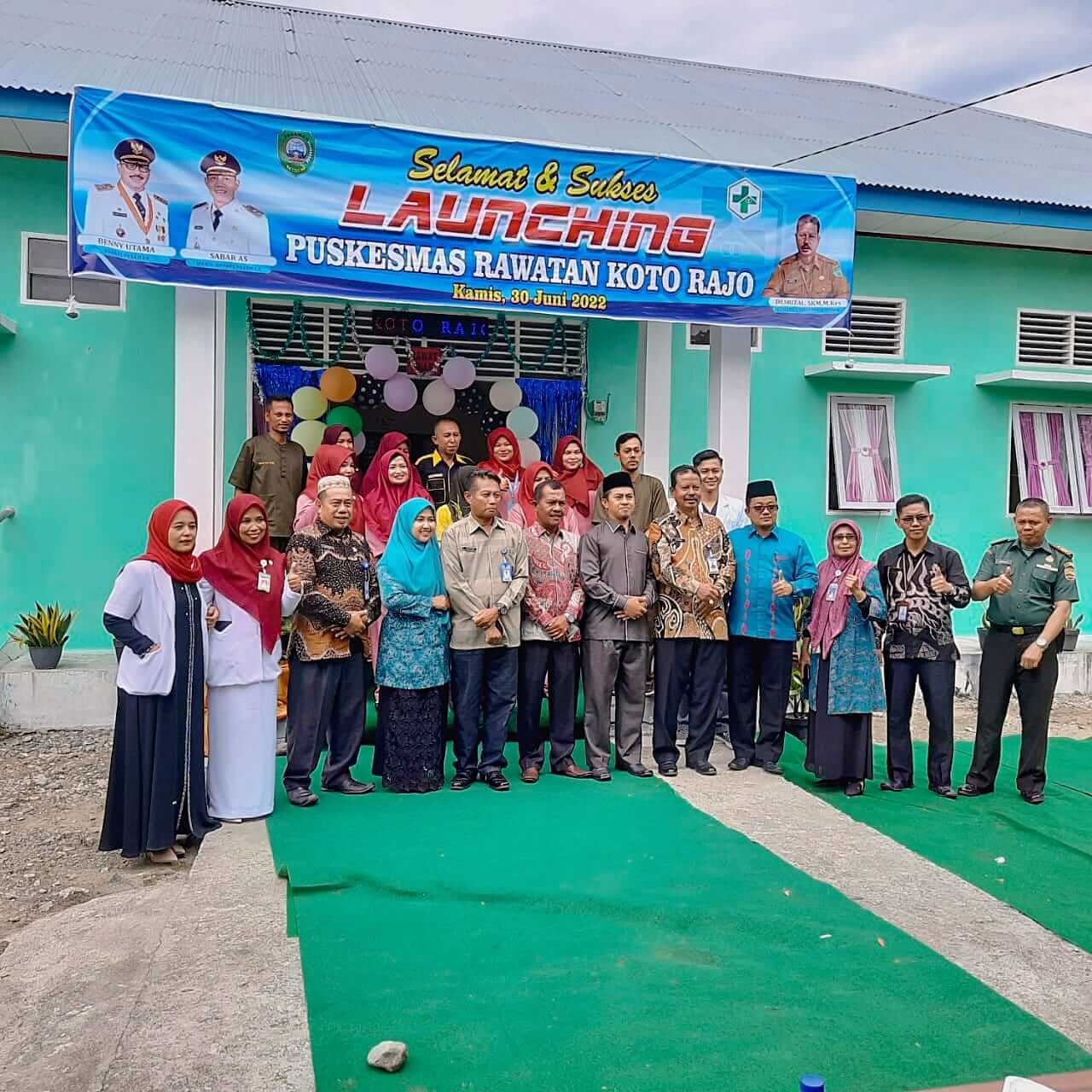 Kadis kesehatan pasaman hadiri lonching rawatan di puskesmas koto rajo