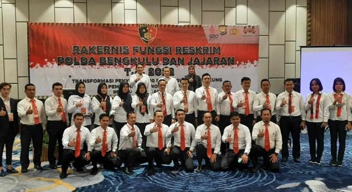 Ditreskrimum Polda Bengkulu Gelar Rakernis T.A.2022 Dengan Tema Transformasi Penyidik Yang Presisi Guna Mendukung Pemulihan Ekonomi Nasional