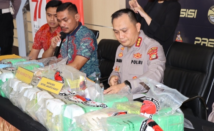Satuan Narkoba Polres Metro Jakarta Barat Gagalkan Peredaran Narkoba Jaringan Internasional