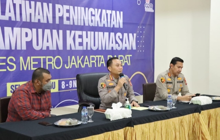 Polres Metro Jakarta Barat Adakan Pelatihan Peningkatan Kehumasan
