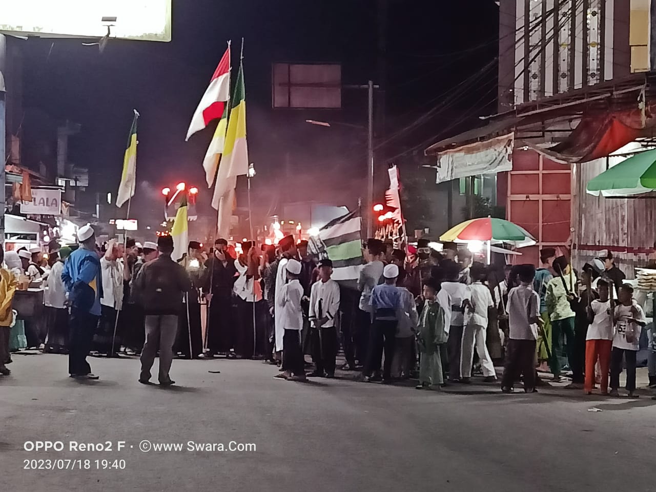 Pawai Obor Menyambut Tahun Baru 1 Muharam 1445 Hijriah