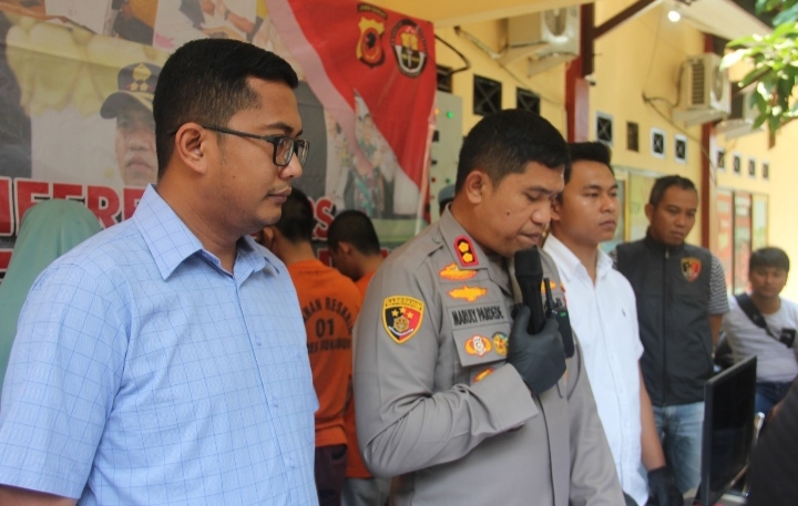Satreskrim Polres Sukabumi Berhasil Bekuk Pelaku Pengoplos Gas LPG