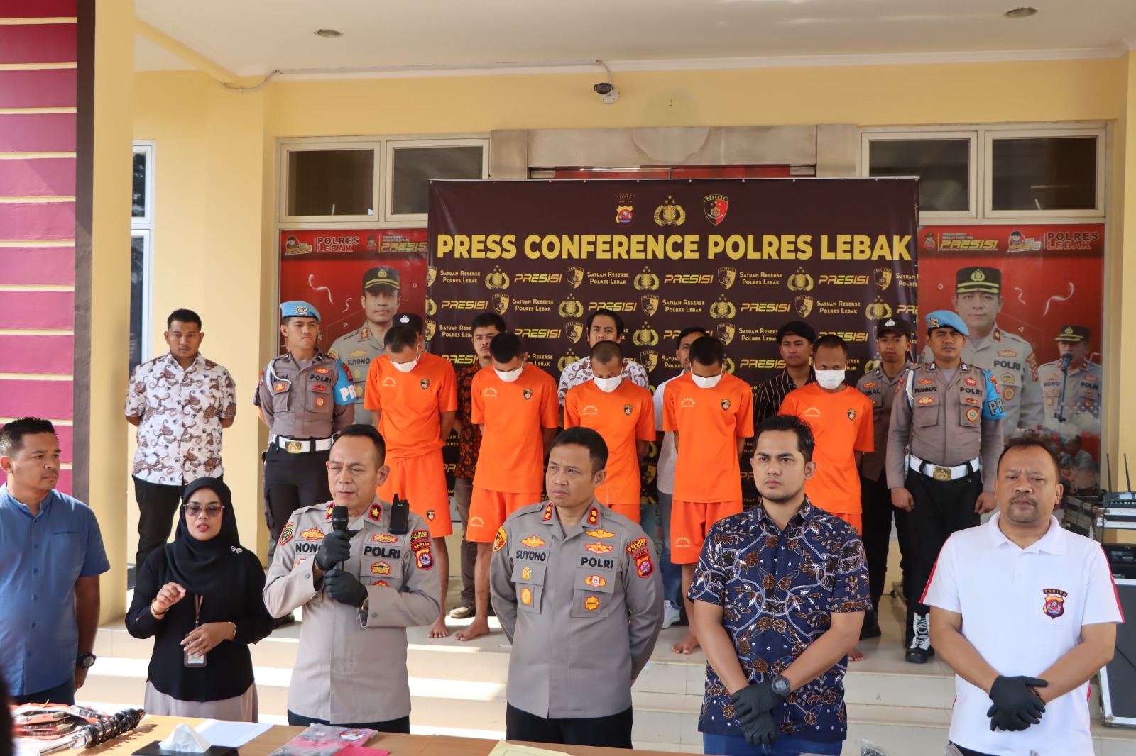 Sat Reskrim Polres Lebak berhasil Ungkap Kasus Pencurian Sepeda motor dan Bobol Spare Part Kendaraan