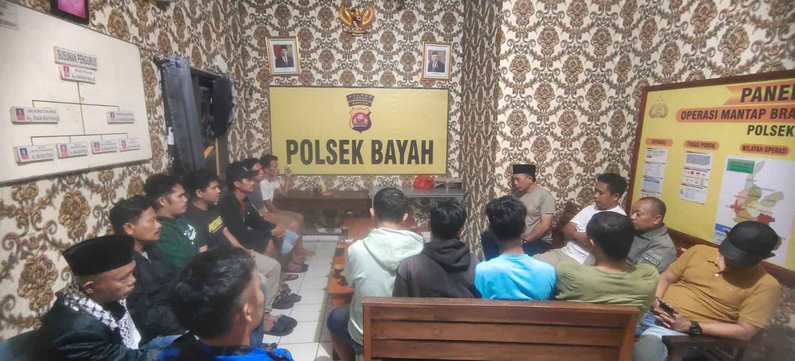 Guna Terciptanya Suasana yang Kondusif, Polsek Bayah Polres Lebak Bersama Organisa Masyarakat Gelar Deklarasi Damai