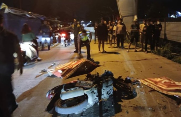 Adu Banteng,Dua Pengendara Motor Tewas Di Citeureup