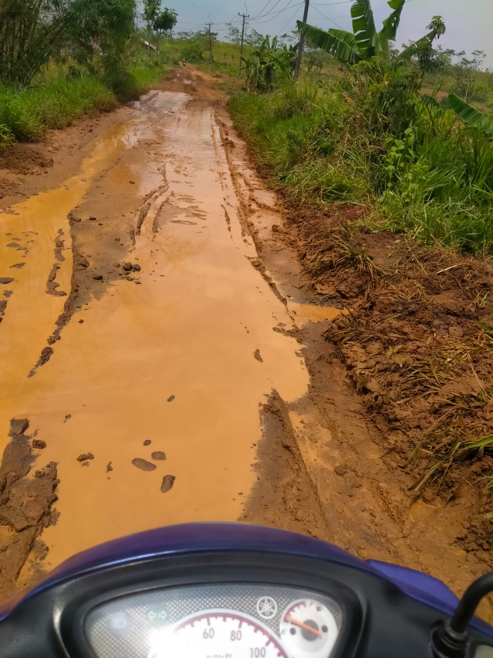 Bak kubangan Kerbau Jalan Penghubung Panembong Purabaya,” Pemerintah Tutup Mata,”