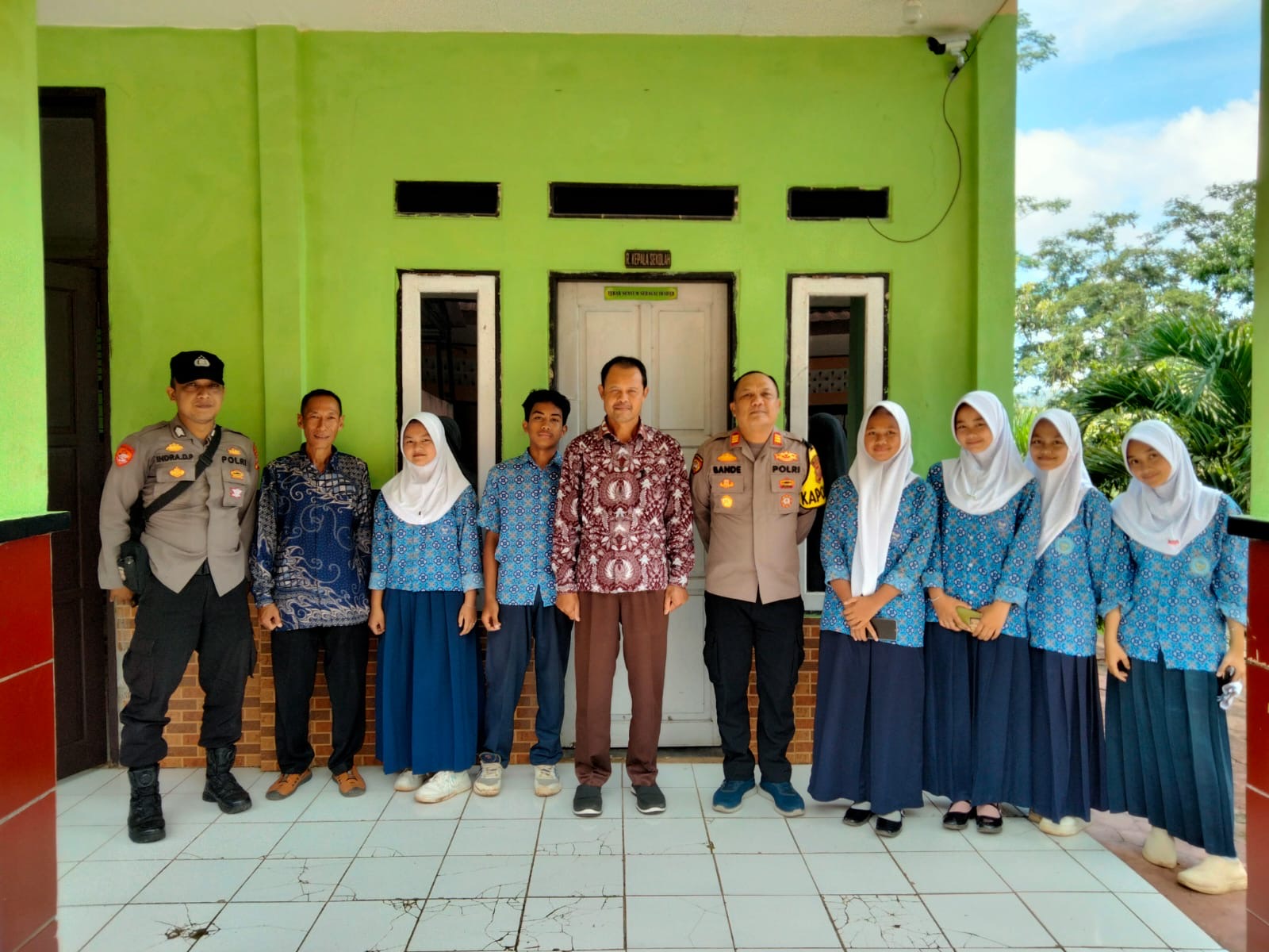 Polsek Sagaranten Sosialisasikan Pembukaan SMA Taruna Kemala Bhayangkara