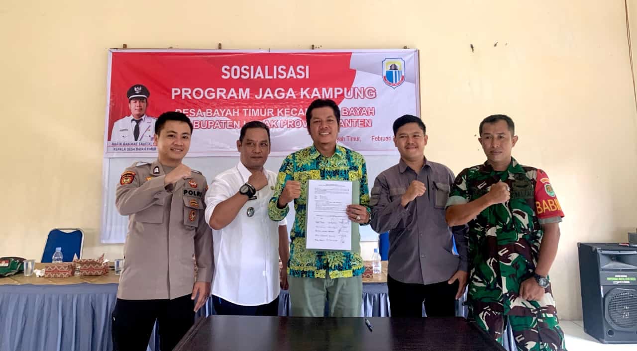 Pemdes Bayah Timur Gandeng APH dan RAPI Luncurkan Program Jaga Kampung
