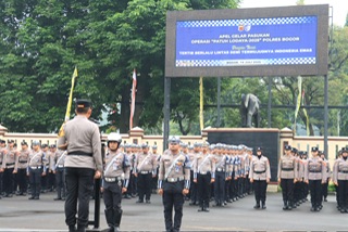 Kapolres Bogor Pimpin Apel Gelar Pasukan Operasi Patuh Lodaya 2025
