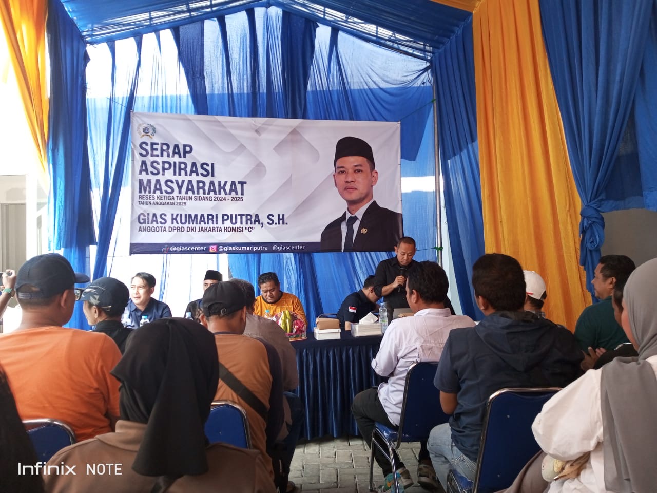 GIAS KUMARI PUTRA, SH. SERAP ASPIRASI WARGA MELALUI RESES DI DAERAH PEMILIHAN