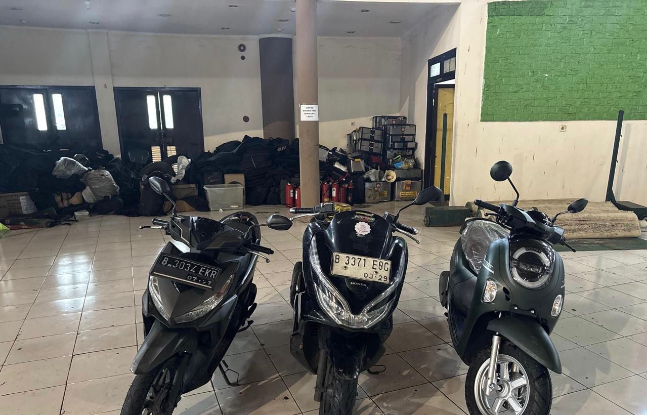 Sat Samapta Polres Bogor Bubarkan Geng Motor dan Amankan Barang Bukti