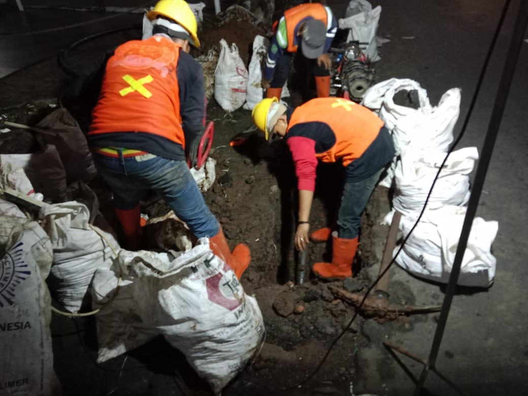 Peremajaan, Tirta Pakuan Ganti Pipa Jalur Jembatan Merah-Merdeka